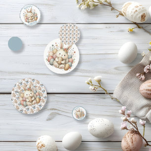 Cute watercolor Bunny Easter customizable Confetti