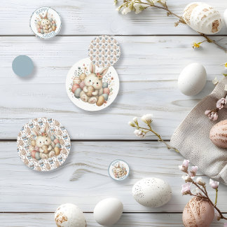 Cute watercolor Bunny Easter customizable Confetti