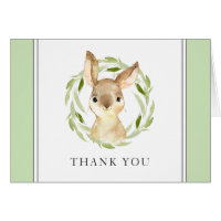 Cute Watercolor Bunny Thank You