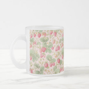 Cute Watercolor Bunny with Strawberries Mug