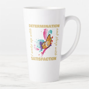 Cute Watercolor Butterfly Motivation Latte Mug