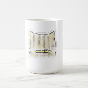 Cute Watercolor Cat Illustration Coffee Mug
