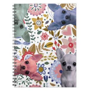 Cute Watercolor Chihuahuas – Colourful Dog Notebook