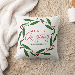 Cute Watercolor Christmas Cushion
