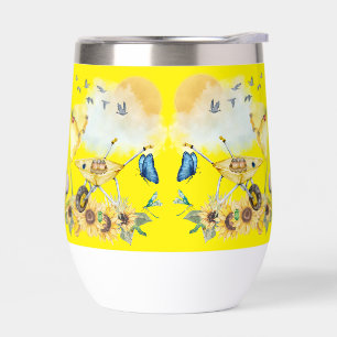 Cute Watercolor Cottagecore Yellow on yellow  