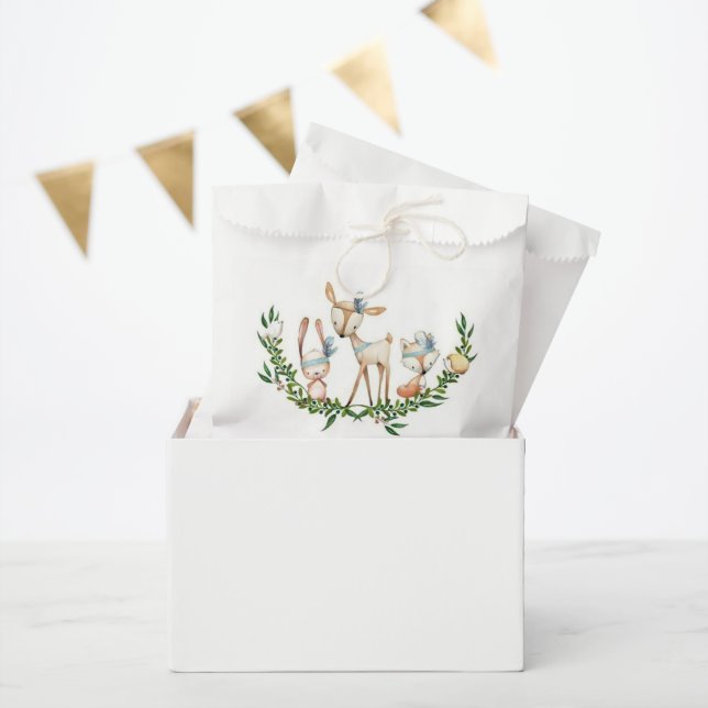 Cute watercolor deer favour bags (Party)
