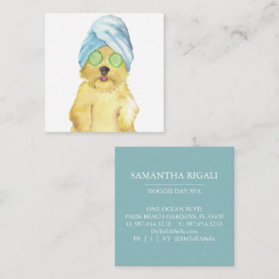 Cute Watercolor Dog Business Cards