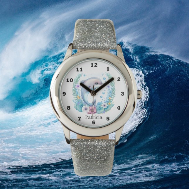 cute watercolor dolphin lovers watch (Creator Uploaded)