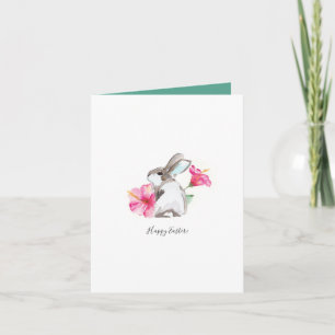 Cute Watercolor Easter Birthday Card