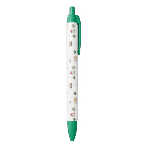 Cute Watercolor Farm Pattern Black Ink Pen