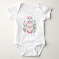 Cute Watercolor Floral Mashallah Islamic Name