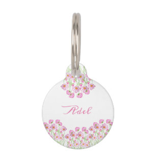 Cute watercolor flowers Cosmeas Two-Tone Coffee Mu Pet Tag