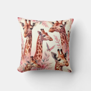 Cute Watercolor Giraffe  Cushion