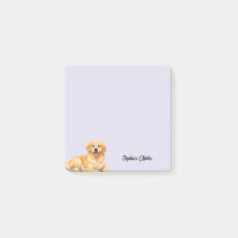 Cute Watercolor Golden Retriever Trendy Custom