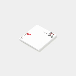 Cute Watercolor Golf Fun Golfer Cart Post-it Notes