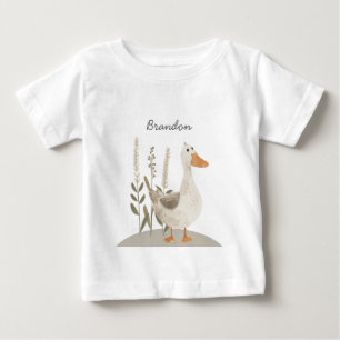 Cute Watercolor Goose Baby T-Shirt