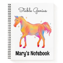 Cute Watercolor Horse Name Personalisation
