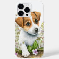 CUTE WATERCOLOR JACK RUSSELL TERRIER PUPPY DOG