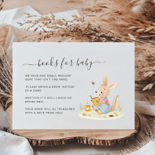 Cute Watercolor Kangaroo's Baby Books for Baby Enclosure Card