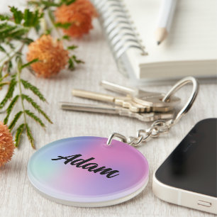 Cute Watercolor Keychain