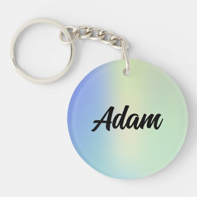 Cute Watercolor  Keychain (Front)