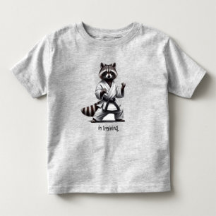 Cute Watercolor Martial Arts in Training Toddler T-Shirt