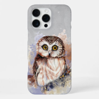 Cute Watercolor Owl Bird Wildlife Art  iPhone 16 Pro Max Case