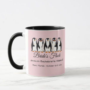 Cute Watercolor Penguin Bachelorette Party Mug