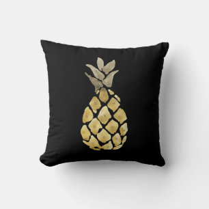 Cute Watercolor Pineapple Throw Pillow