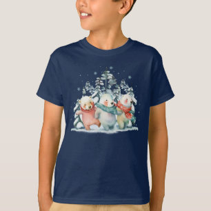 Cute Watercolor Polar Bears T-Shirt