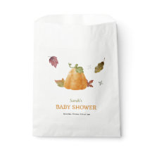 Cute Watercolor Pumpkin Fall Baby  Paper Napkin