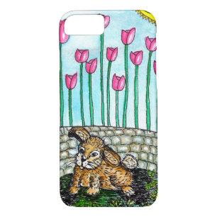 Cute Watercolor Rabbit Country Art iPhone 8/7 Case