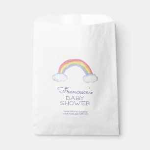 Cute Watercolor Rainbow Gender Neutral Baby Shower Favour Bags