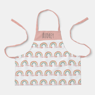 Cute Watercolor Rainbow Personalised Apron