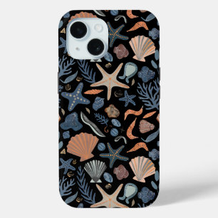 Cute Watercolor Seashell Coral  iPhone 15 Case
