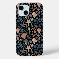 Cute Watercolor Seashell Coral Summer