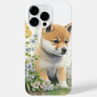 CUTE WATERCOLOR SHIBA INU PUPPY