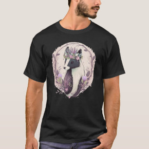 Cute Watercolor Skunk Pet Flower Crown Animal T-Shirt