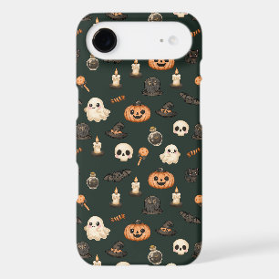 Cute Watercolor Spooky Halloween Pattern