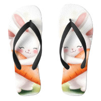 Cute Watercolor Spring Bunny Carrot