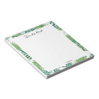 Cute Watercolor Tropical Palm Leaves Office