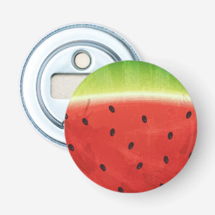 Cute Watercolor Watermelon Giant funny slice Bottle Opener
