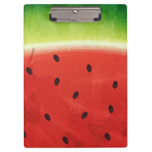 Cute Watercolor Watermelon Giant funny slice Clipboard