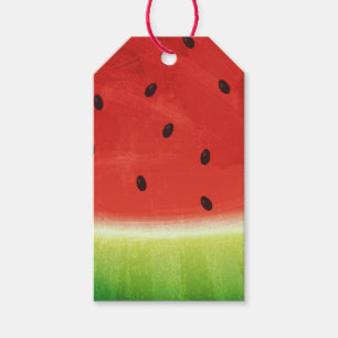 Cute Watercolor Watermelon Giant funny slice Gift Tags