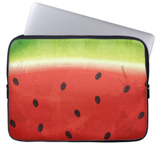 Cute Watercolor Watermelon Giant funny slice Laptop Sleeve
