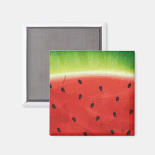 Cute Watercolor Watermelon Giant funny slice Magnet