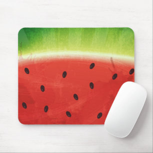 Cute Watercolor Watermelon Giant funny slice Mouse Mat