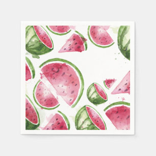 Cute Watercolor Watermelon  Napkin