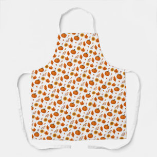 Cute Watercolour Autumn Harvest Apron