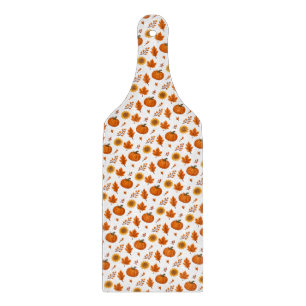 Cute Watercolour Autumn Harvest Cutting Board